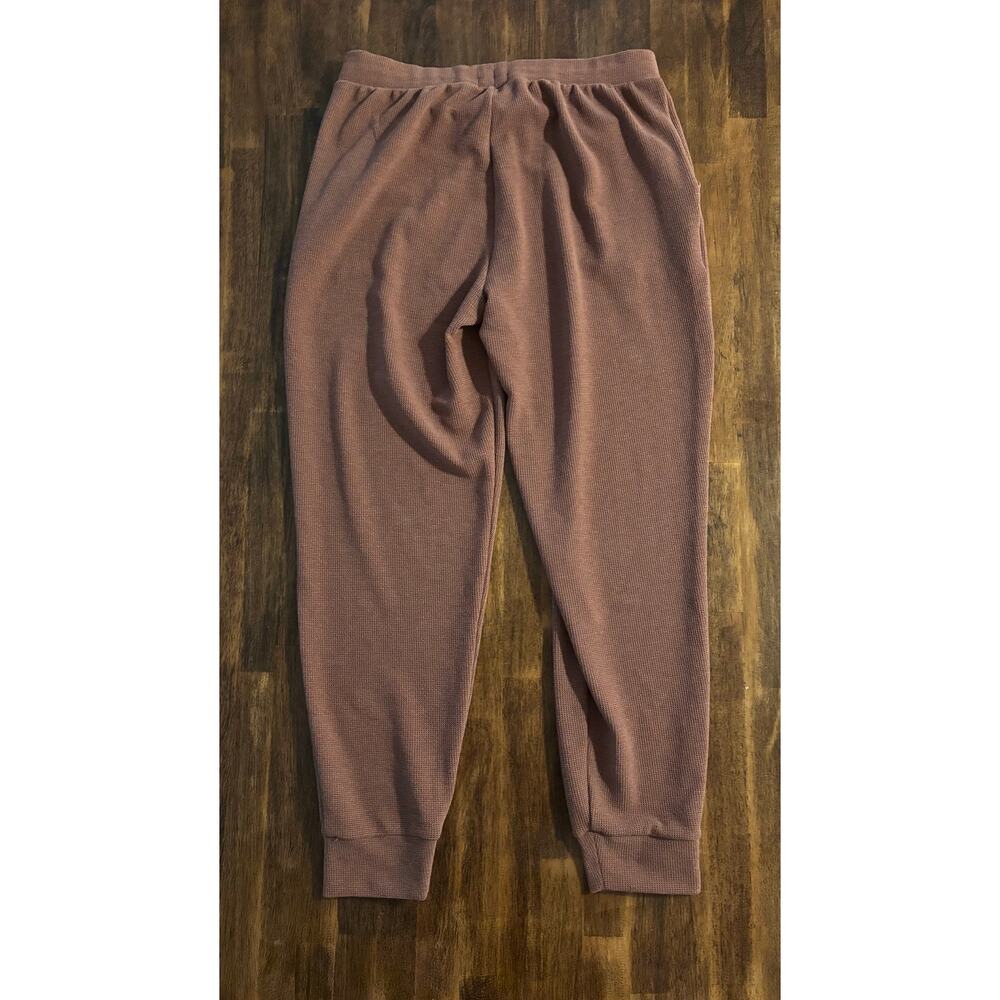Tommy John Women’s Medium Pants Jogger Waffle Knit Pull On Drawstring Lounge - Picture 2 of 11